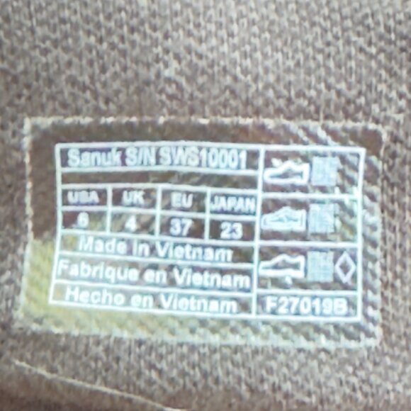 SANUK Womens Black Yoga Sling 2 Sandals Flip Flops Stretchy Fabric Straps Size 6 - Picture 11 of 13